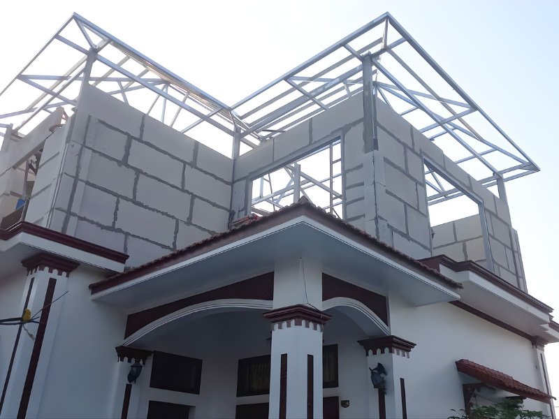 ứng dụng tấm bê tông nhẹ nâng tầng